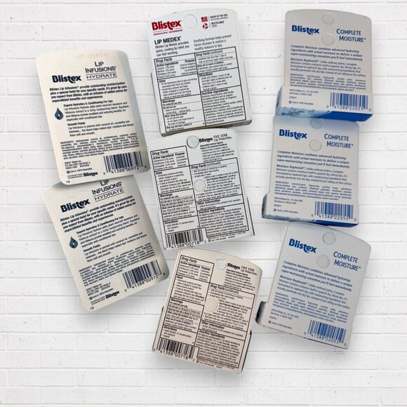 BLISTEX Lip Protection Bundle Medex Infusion Hydrate Balm ChapStick Complete 12 - Picture 2 of 2